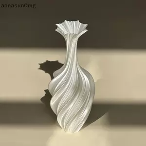 Bình hoa in hình AA 3d Bình hoa phong cách hiện đại có hoa văn xoáy Bình trưng bày hoa thẩm mỹ cho phòng khách Trang trí máy tính để bàn VN