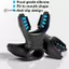 < WHPHous-t > Ống ngậm hai màu lặn bằng silicon Mặt nạ cắn dài Phụ kiện ống thở có dây điều chỉnh Đẹp