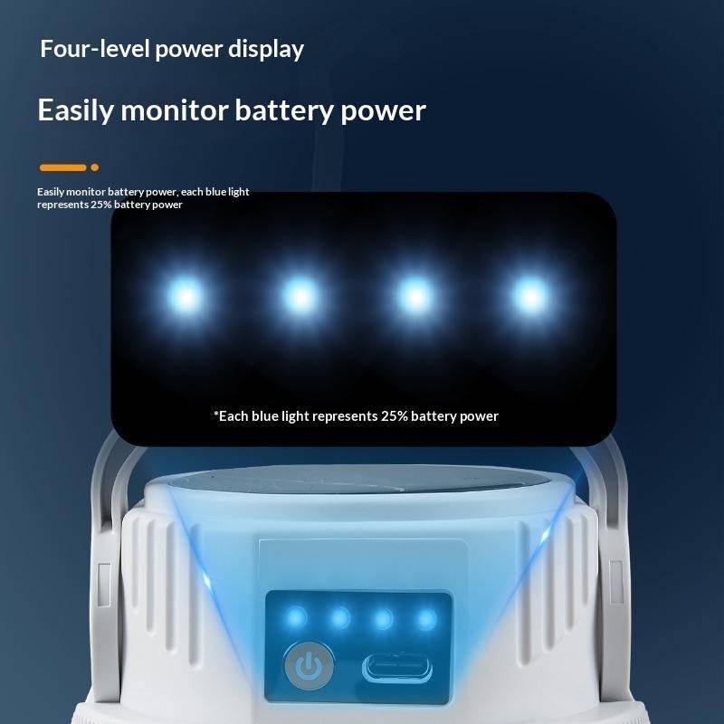NS Siêu Sáng Năng Lượng Mặt Trời Cắm Trại Đèn LED Đèn Lồng USB Có Thể Sạc Lại Móc Có Thể Gập Lại Cho Đi Bộ Đường Dài Ngoài Trời Du Lịch Khẩn Cấp NS