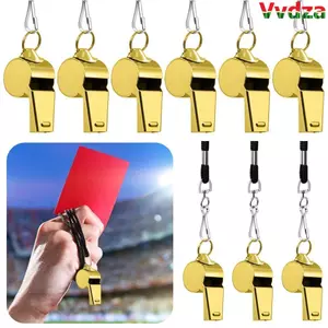 VVDZA 2 Cổ Vũ Chất Lượng Cao Với Dây Đen Đào Tạo Tiệc Trường Còi Bằng Thép Không Gỉ
