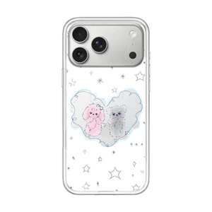Ốp điện thoại mờ hình cặp đôi tình yêu từ tính cho iPhone 17 16 Pro 15 14 Pro Max Vỏ bảo vệ mờ cứng
