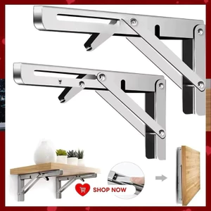 Bản Lề Gập Inox Thông Minh, Ke Đỡ Gập Chịu Lực , Ke Góc Gập, Giá Đỡ Bản Lề-TOOLIX