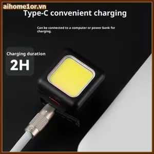Đèn hậu xe đạp có thể sạc lại AIHOM TypeC 3 chế độ chiếu sáng Đèn hậu an toàn cho xe đạp địa hình thành phố ban đêm,