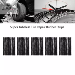 Dải niêm phong lốp ô tô cho xe đạp Bộ màu đen 3,5 mm Cao su đâm thủng xe máy
