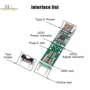 HL V5.0 Optocoupler Dụng cụ kiểm tra Công cụ phát hiện trực tuyến để sửa chữa điện tử Đặc biệt 4 chân Optocoupler Kiểm tra PCB Sửa chữa LMWU