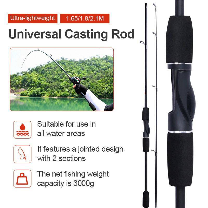 GKY 1.65M 1.8M 2.1M Cần Câu Siêu Nhẹ M Cần Câu Carbon Cứng Có Thể Điều Chỉnh Chèn Dụ Cần GKY