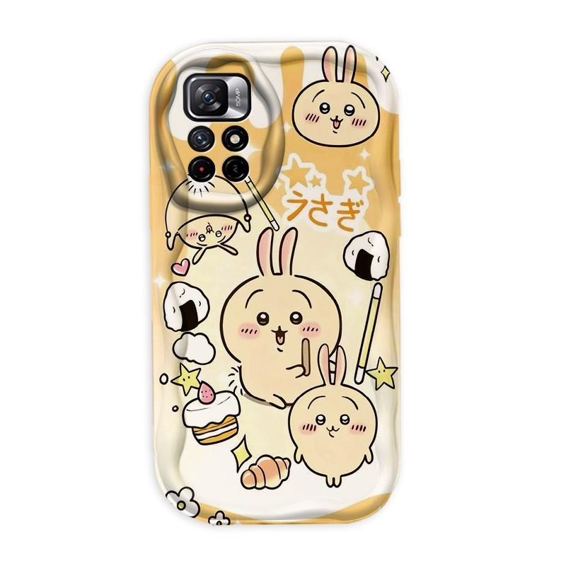Thích hợp cho Redmi 10 Note 11 11S 12 Pro 4G 3D Phụ kiện TPU mềm Phim hoạt hình Chii Kawa Usagi Vỏ điện thoại chống sốc