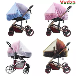 VVDZA 1 Xe Đẩy Chống Muỗi An Toàn Xe Đẩy Phụ Kiện Thoáng Khí Gấp Full Cover Trẻ Sơ Sinh Lưới Bảo Vệ