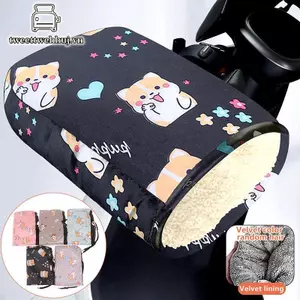 Tweeduj 1 Cặp Tay Lái Xe Máy Găng Tay Đi Xe Đạp Mùa Đông Tay Cầm Chống Thấm Nước Thanh Mitts Xe Trượt Tuyết E-Bike Xe Máy Găng Tay Nhiệt VN