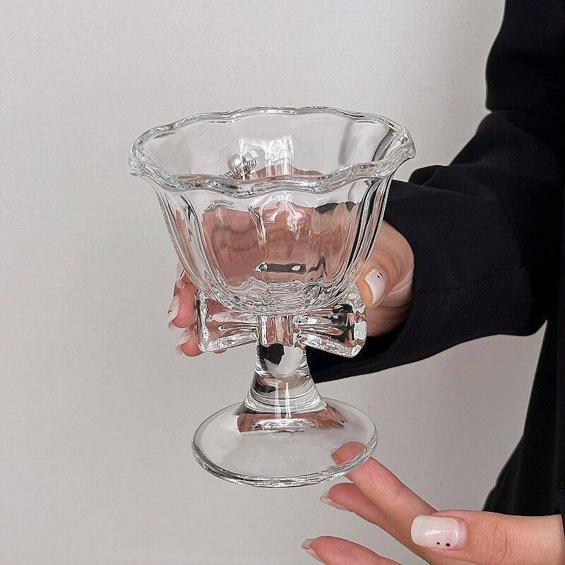 {BUDDI} Cốc nước thủy tinh nơ dễ thương Thiết kế hoạt hình sọc Hoàn hảo để sử dụng đồ uống hàng ngày {buddingenergy}