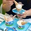 Kem Cốc Giấy Nhỏ Dùng Một Lần Kem Đặc Biệt Bát Giấy Hoạt Hình Kem Takeaway Hộp Đóng Gói Nhỏ Giọt Chống Cốc Nhẫn OC7X