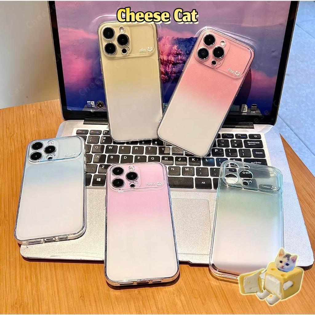 ins Ốp lưng iPhone Màu chuyển sắc cho iPhone 11 12 13 14 Pro 15 16 Plus 17 Pro Max Xs Max XR