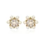Thời trang mới Zircon Viền Hoa Bông tai thanh lịch sang trọng