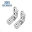 Dày Mở Rộng Mã Góc Bằng Thép Không Gỉ Bạc Hình Chữ L 90 Độ Góc Phải Mã Laminate Kéo Chân Đế Chịu Lực Dây WQ