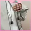 MYPANDA Có Thể Điều Chỉnh Dây Da PU Nelace Không Đều Đậu Mặt Dây Chuyền Xương Đòn Dây Chuyền Hình Học Quyến Rũ Trang Sức Unisex Phụ Kiện Quà Tặng.