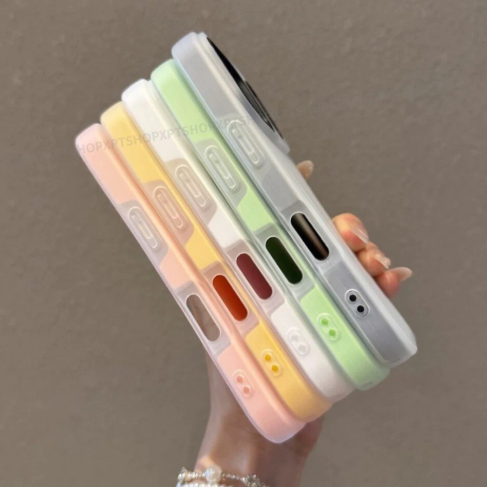 Ốp điện thoại Acrylic mờ thạch từ tính 2 trong 1 cho iPhone 17 Pro Max 16 15 14 13 12 11 Vỏ bảo vệ chống sốc