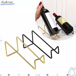Giá để đồ uống DAYBREAK, Giá trưng bày đồ uống màu đỏ cong đơn giản, Giá đỡ kim loại thời trang Trang trí quầy Bar gia đình