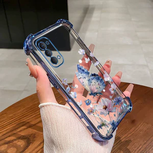 Ốp điện thoại cho OPPO Reno 5 5G dành cho bé gái Vỏ bảo vệ mềm chống rơi dễ thương