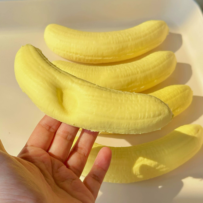 Trái Cây Thực Tế Chuối Squishy Đồ Chơi Chậm Kết Cấu Dính Giảm Căng Thẳng Fidget Đồ Chơi Quà Tặng Hoàn Hảo