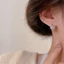 Bạc 925 Kim Tinh Tế Zircon Bông Tuyết Bông Tai Nữ Thời Trang Bán Chạy Trang Sức