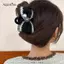AqToCna Vintage Thanh Lịch Vải Nơ Vuốt Tóc Tinh Tế Hoa Camellia Kẹp Tóc Cho Nữ Cô Gái Tính Khí Mũ Phụ Kiện Tóc AqToCna