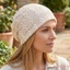 Mũ beanie lười biếng dành cho nữ Mùa hè Móc màu trơn rỗng Mũ đầu lâu thoáng khí nhẹ