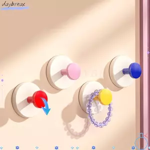 Móc treo cốc hút 1 / 2 chiếc, Móc dính Dopamine hạng nặng gắn tường, Móc treo thiết kế có thể gập lại không đục lỗ bền bỉ Phụ kiện lưu trữ tại nhà