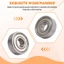 2 chiếc Vòng bi cầu rãnh sâu thu nhỏ được bảo vệ đơn 608Z