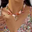 AqToCna Phong Cách Bohemian Satin Khăn Nelace Vintage Hoa Trái Tim Nơ Anh Đào Quyến Rũ Khăn Mặt Dây Chuyền Thời Trang Nữ Trang Sức Phụ Kiện AqToCna