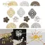 PNPIA- 100 Chiếc Hoa Filigree DIY Phụ Kiện Kim Loại Thủ Công Đầu Nối Để Làm Đồ Trang Sức