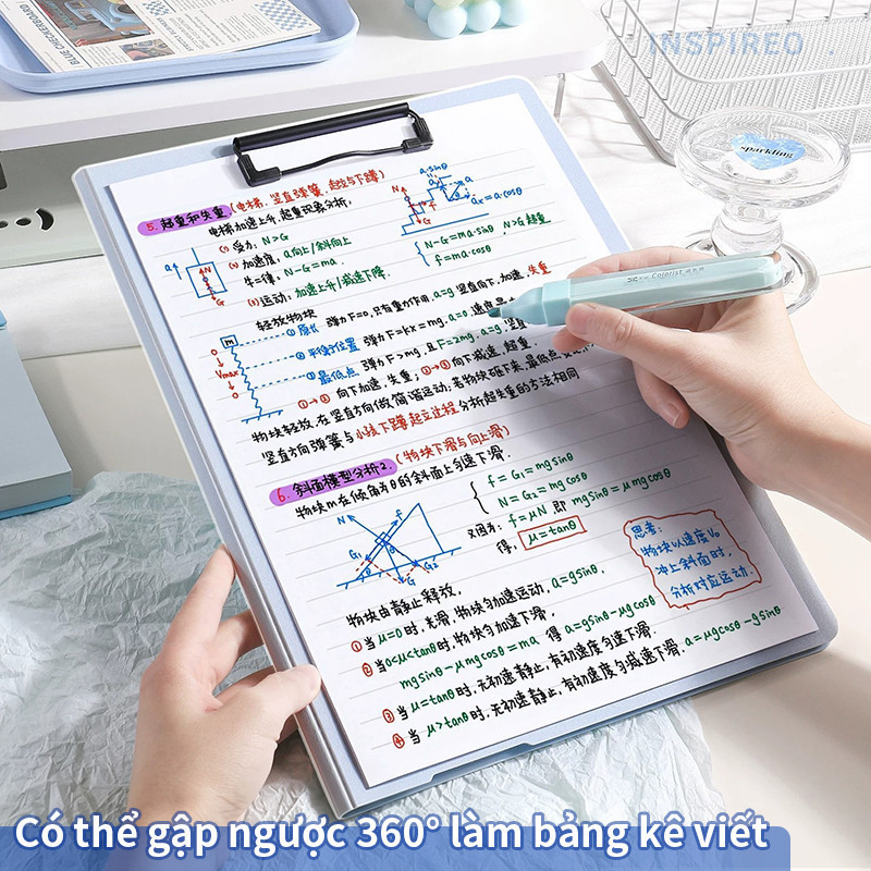 Kẹp Tài Liệu A4 Bìa Cứng Đẹp, Đựng Hồ Sơ Văn Phòng Cao Cấp, Kiểu Dáng Tiện Dụng, Thao Tác Nhanh