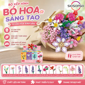 【SKISOPGO】Bó Hoa Lắp Ráp 12 Bông Handmade DIY, Bó Hoa Trang Trí Decor Làm,Quà Tặng Sáng Tạo,Quà Tặng Ý Nghĩa