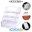 Hộp đựng thẻ ICUCKO, Hộp đựng thẻ nhựa lưu trữ, Giá đỡ hiển thị trong suốt Thẻ tên Đế trưng bày văn phòng