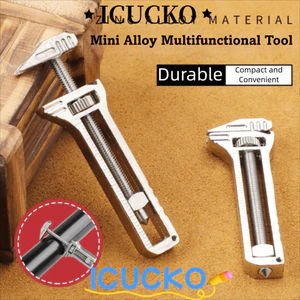 ICUCKO Mini Caliper Tool, 10 trong 1 Chức năng Caliper Công cụ đa chức năng, Trong phạm vi Reach Spanner Nail Puller Pocket-Sized EDC Tool Cắm trại Sử dụng