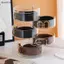 Hộp lưu trữ tròn trong suốt bằng Acrylic Đai ổn định Ra Giá đỡ trưng bày cho đồng hồ Trang sức Mỹ phẩm Vòng tay Nhẫn Đồ chơi thủ công Dây buộc VN
