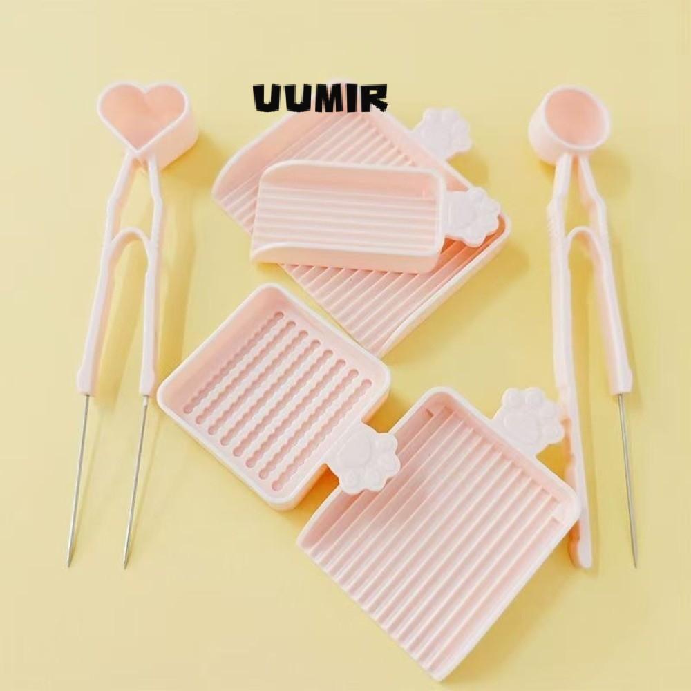 UUMIR 3 / 4 / 5 Cái / bộ Nhíp kim đơn cầu chì, Hạt nhựa Bộ chăn ga gối hiệu quả Bộ khay chọn hạt, Hạt cầu chì 2.6mm Dụng cụ phân loại nhựa thủ công DIY