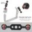 apill RASTKY Hợp kim nhôm Màu đen Đôi Ballhead nhẹ Cánh tay để chụp ảnh Giá đỡ mở rộng Video dưới nước 3 máy ảnh lặn (3 inch (125 chiếc))