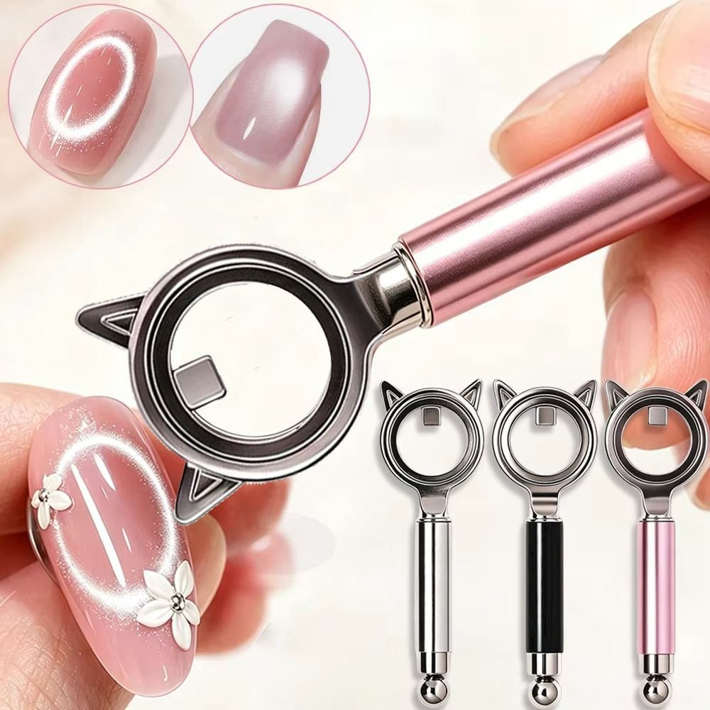 JIMMYCHOOEC Dụng cụ 2 đầu thiết kế mắt mèo, hiệu ứng lỗ đen, tay cầm chống trượt thoải mái