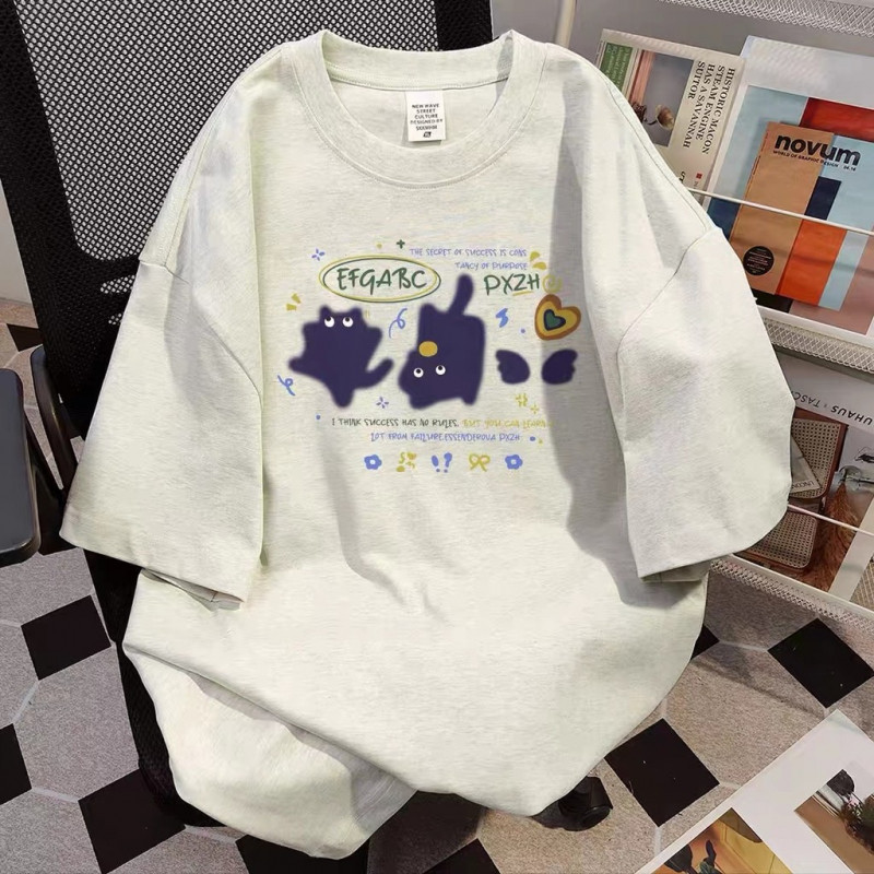 （Giao hàng 24h）Angela Local Brand Áo Thun Phông Form Rộng 100% Cotton BIG SIZE Áo thun ngắn tay dáng rộng mùa hè