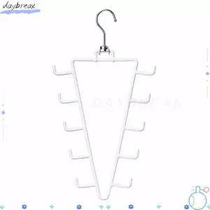 Móc treo hai mặt DAYBREAK, Móc treo hình chữ V bằng kim loại có thể xoay được, 12 móc treo tường tiết kiệm không gian cho tủ quần áo