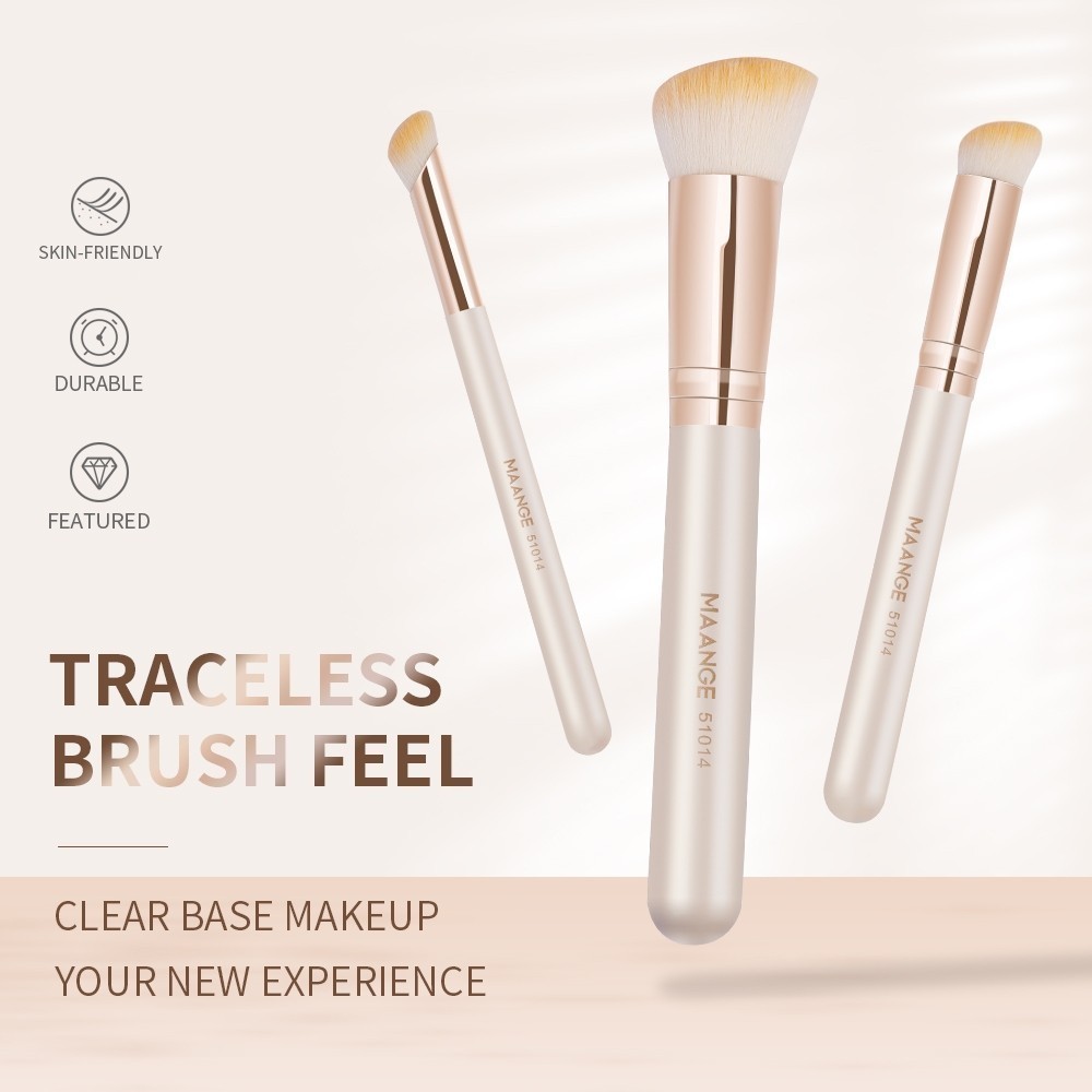 MAANGE COMBO 2 Trang Điểm Chuyên Nghiệp Che Khuyết Điểm Bàn Chải Kem Nền Bàn Chải Blush Bàn Chải Đường Viền Bộ 51254