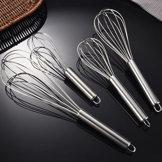 Máy đánh trứng bằng thép không gỉ đa năng, dụng cụ làm bánh gia dụng, cần khuấy