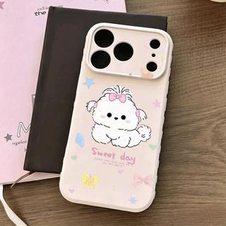 Hoa vỡBowknotPuppy cho iPhone17promax trường hợp điện thoại161514plus mềm trường hợp131121