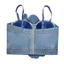 Ban Đầu Handmade Denim Hoa Xương Cá Corset Dây Xích Kim Cương Giả Trang Trí Camisole Ống Ngắn Hiệu Suất Hàng Đầu Trang Phục Nữ