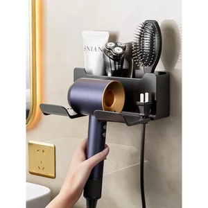 🔥Giá máy sấy tóc đa năng không đục lỗ Giá đỡ máy sấy tóc Máy Sấy Tóc Giá Đỡ Kệ Nhà Vệ Sinh Không Đục Lỗ Giá Máy Sấy Tóc Móc Treo Vị Trí Giá Đỡ Tay Tự Do