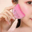 Bàn chải bạch huyết màu hồng Sakura mới Hình lưỡi liềm Bàn chải đường viền mặt Chăm sóc da Bàn chải Massage