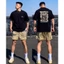 Áo Thun Nam Cotton 100% Chất Lượng Cao In Nhân Vật Hoạt Hình Phong Cách Streetwear Form Rộng Mát Mẻ