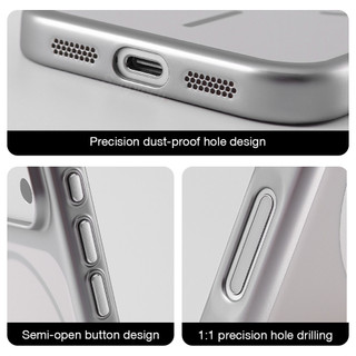 Sanptoch Cho Magsafe Tối Giản Matte Slim Phone Case Cho iPhone 17 16 15 14 13 Pro Max Ốp điện thoại Cứng PC Sang Trọng Cho iPhone 17 Air Light & Mỏng Chống Vân Tay Vỏ Bảo Vệ