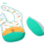 Du Lịch Ăn Có Thể Gập Lại Cho Bé Silicone Yếm Ghế Cao Sử Dụng Không Độc Hại Messy Eaters Chống Thấm Nước C8K8