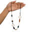 WEETW Hình Học Choker, Vòng Cổ Vòng Cổ Hình Dạng Không Đều Rỗng, Phong Cách Bohemian Giả Mã Não Hạt Gỗ Dài Lớp Trang Sức Bohemian Đảng